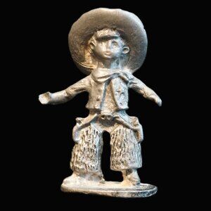 Vintage Hudson Pewter “Little Quick Draw” Young Cowboy Miniature #676